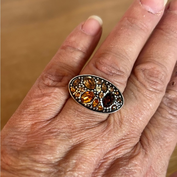 RARE**Authentic Brighton Crystal Voyage Ring - Picture 2 of 5